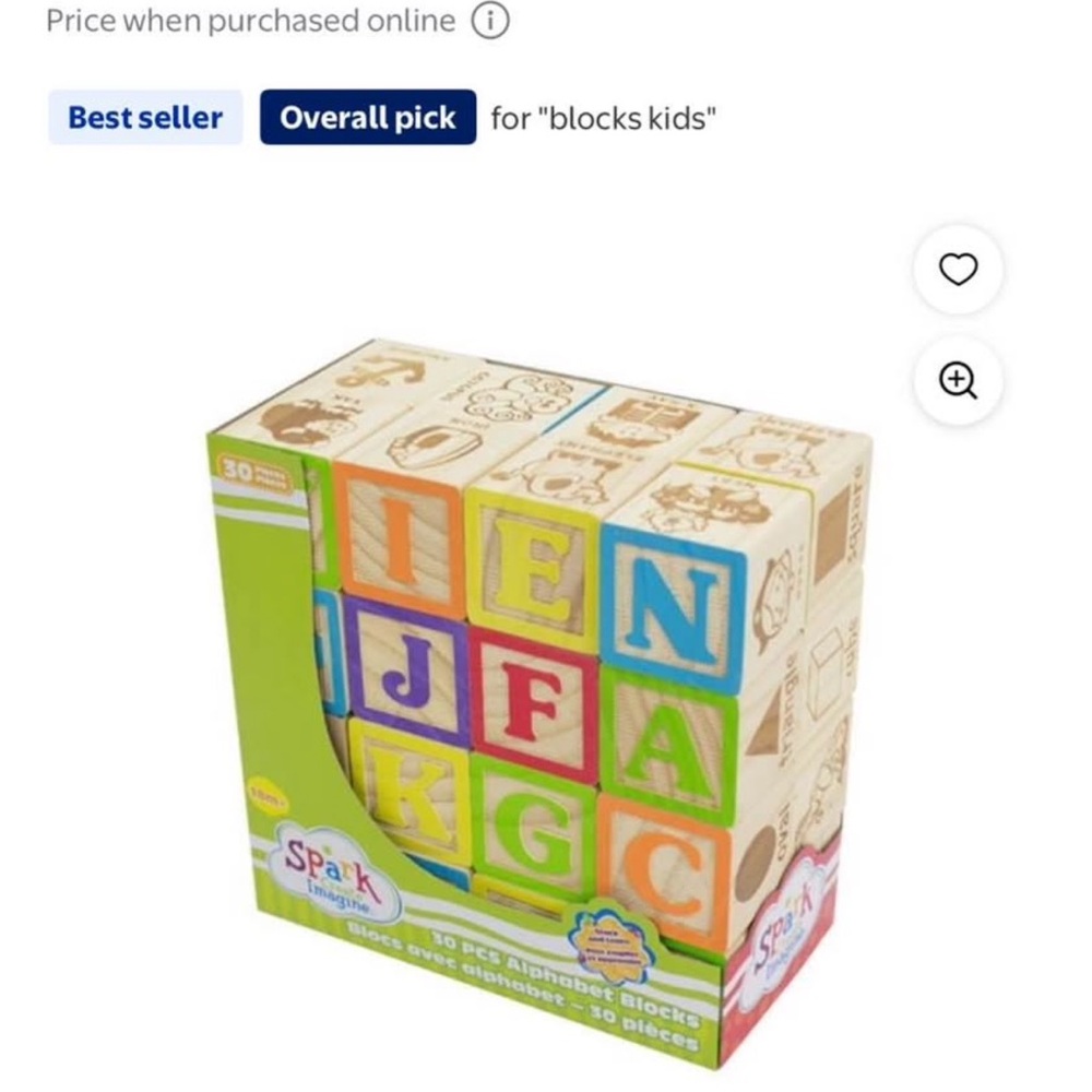Alphabet Blocks Set - Multicolor